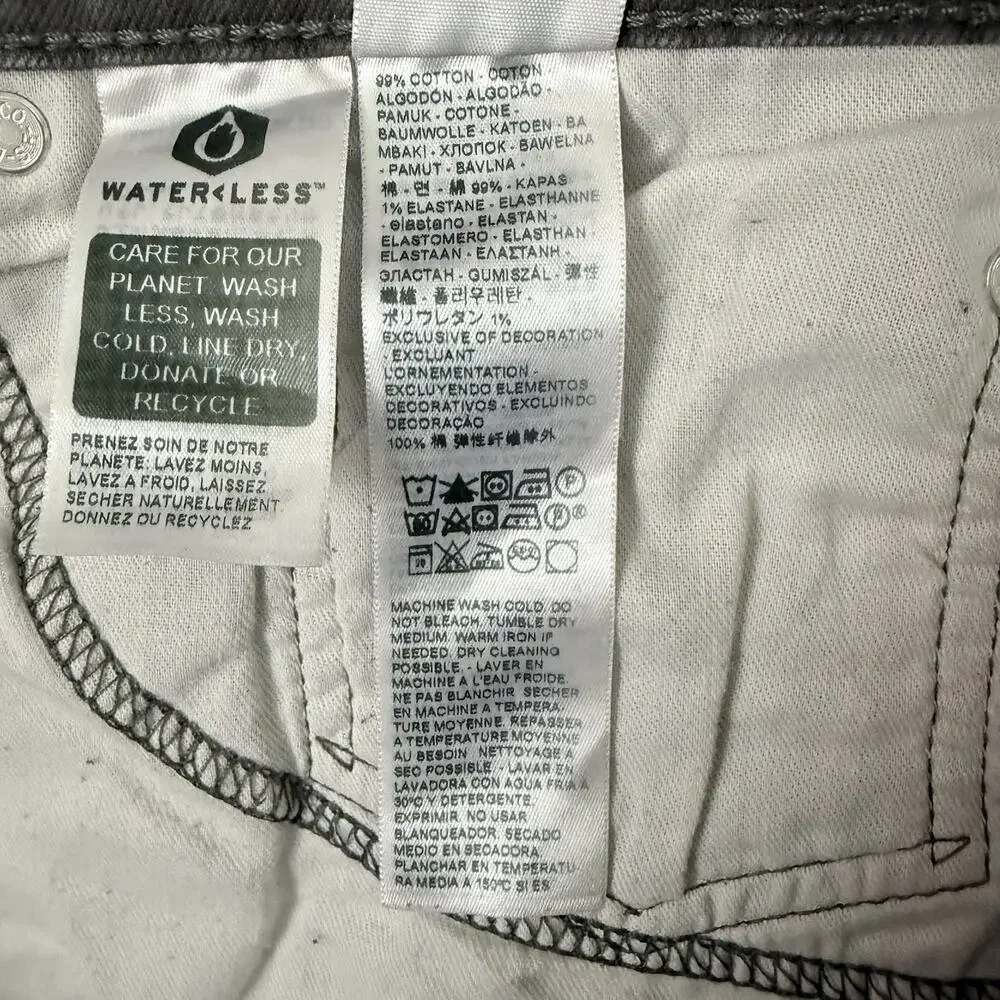 Levis 505 Jeans Mens Size 38X29 Gray Regular Fit Straight Medium Wash Denim